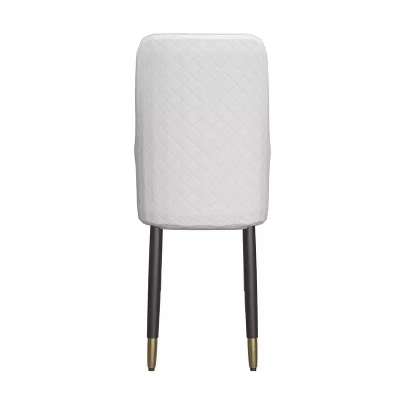 LeisureMod Allure Lot de 4 chaises de salle à manger modernes, assise et dossier rembourrés avec pieds en bois massif, chaises d'appoint contemporaines pour cuisine ou salle à manger