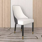 LeisureMod Allure Lot de 4 chaises de salle à manger modernes, assise et dossier rembourrés avec pieds en bois massif, chaises d'appoint contemporaines pour cuisine ou salle à manger