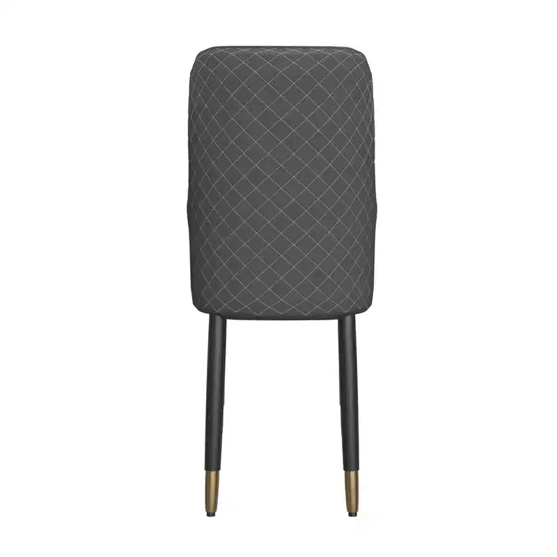LeisureMod Allure Lot de 4 chaises de salle à manger modernes, assise et dossier rembourrés avec pieds en bois massif, chaises d'appoint contemporaines pour cuisine ou salle à manger