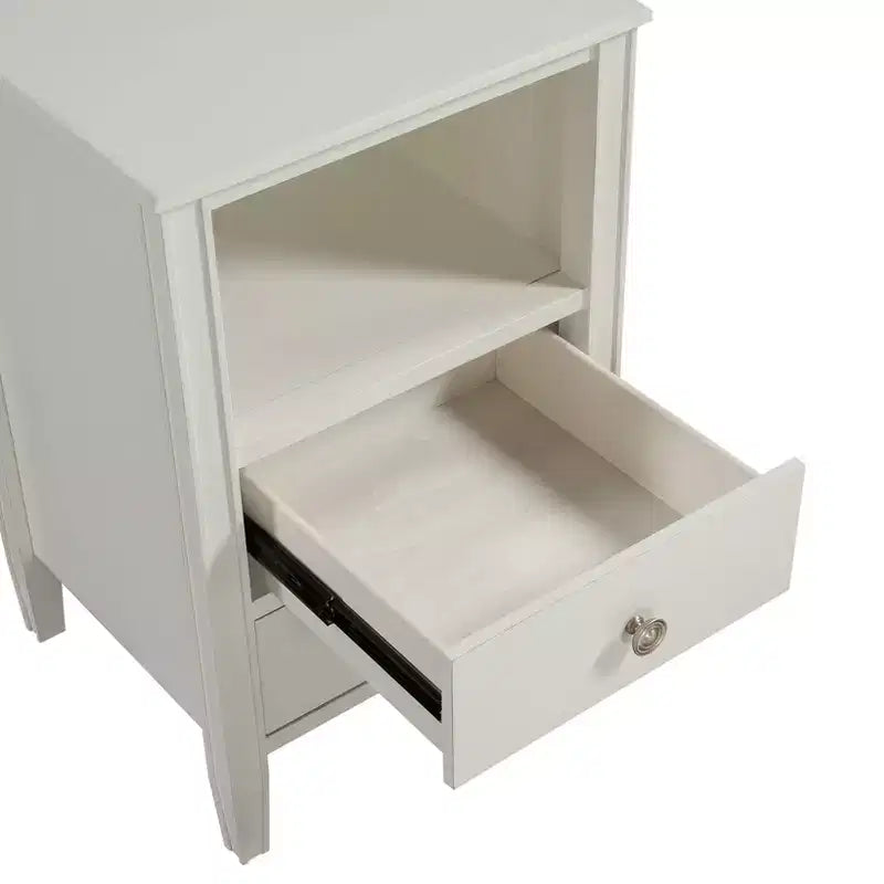Table de chevet de rangement à 2 tiroirs Comfort Pointe Winsley