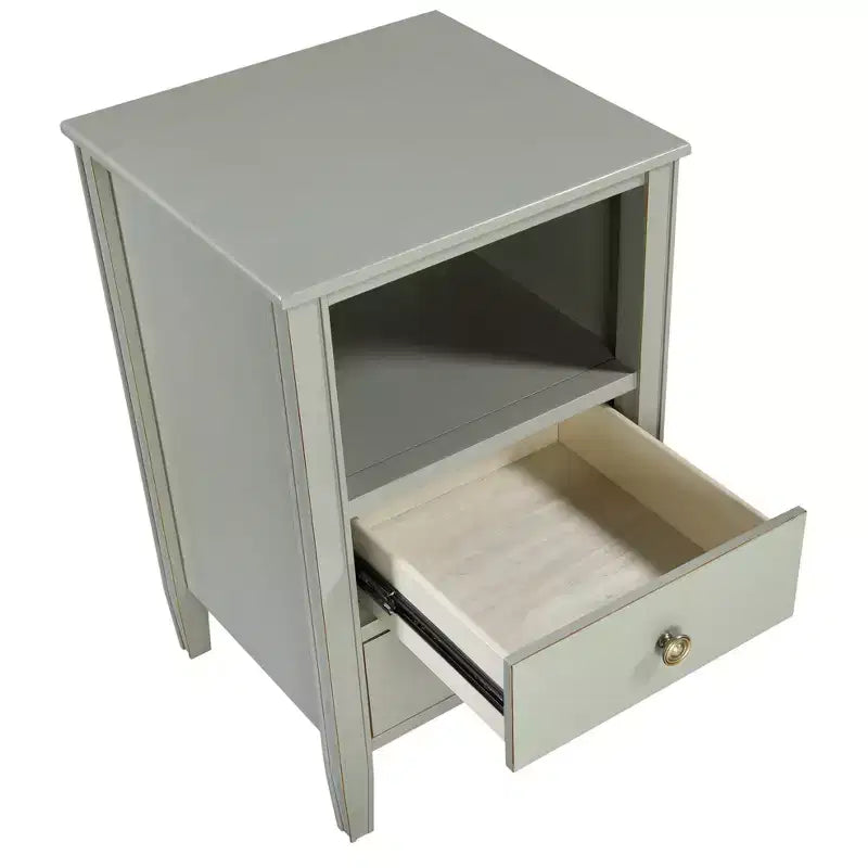 Table de chevet de rangement à 2 tiroirs Comfort Pointe Winsley
