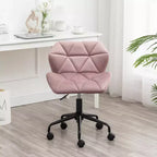 Chaise de bureau pivotante et réglable Eldon capitonnée, Mauve