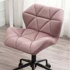 Chaise de bureau pivotante et réglable Eldon capitonnée, Mauve