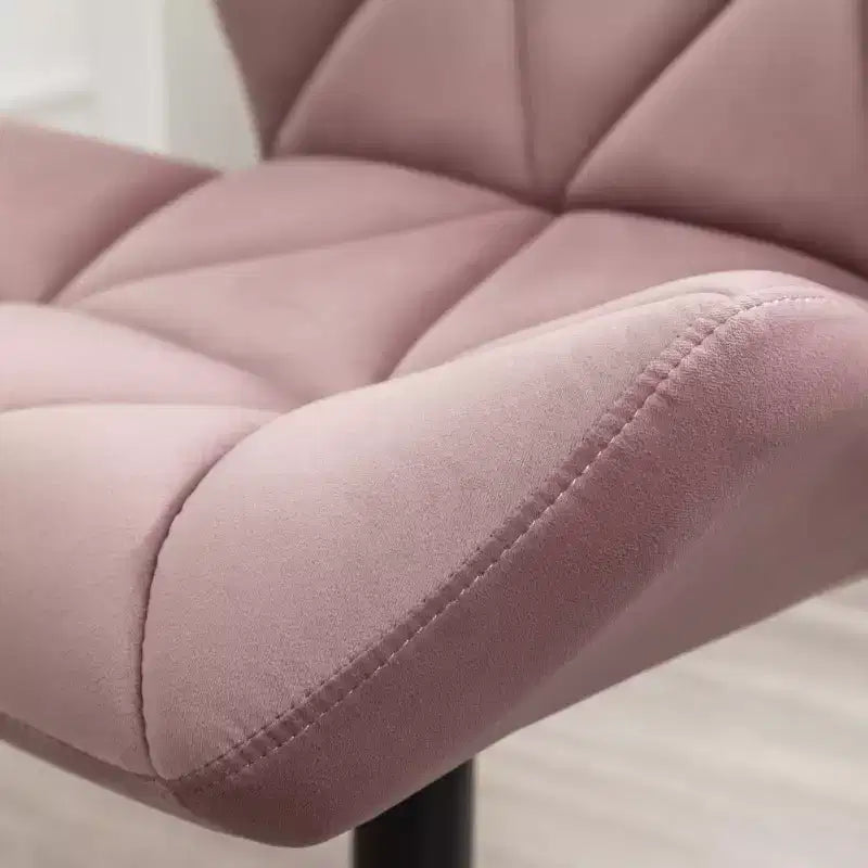 Chaise de bureau pivotante et réglable Eldon capitonnée, Mauve