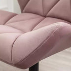 Chaise de bureau pivotante et réglable Eldon capitonnée, Mauve