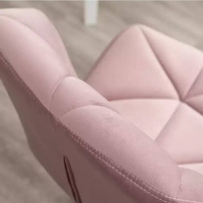 Chaise de bureau pivotante et réglable Eldon capitonnée, Mauve