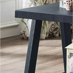 Table d'appoint Athènes contemporaine avec étagère en bois répliqué au fini noir
