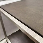 Table basse de salon Roundhill Furniture Padena avec étagère, en métal et bois