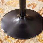 Table de bar ronde ajustable en métal noir Belham de Roundhill Furniture