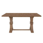 Christopher Knight Home Derring Ensemble de salle à manger extensible 7 pièces en bois rembourré de style campagnard français