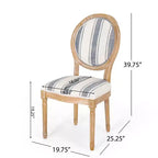 Christopher Knight Home Derring Ensemble de salle à manger extensible 7 pièces en bois rembourré de style campagnard français