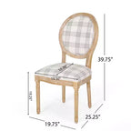 Christopher Knight Home Derring Ensemble de salle à manger extensible 7 pièces en bois rembourré de style campagnard français