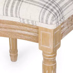Christopher Knight Home Derring Ensemble de salle à manger extensible 7 pièces en bois rembourré de style campagnard français