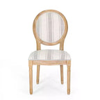 Christopher Knight Home Derring Ensemble de salle à manger extensible 7 pièces en bois rembourré de style campagnard français
