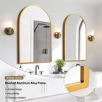 Dovelina Miroir Mural Miroir de Maquillage pour Salle de Bain Collection de Miroirs de Maquillage