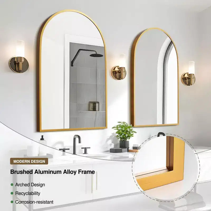 Dovelina Miroir Mural Miroir de Maquillage pour Salle de Bain Collection de Miroirs de Maquillage