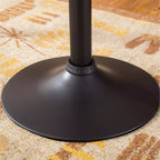 Tabouret de bar réglable pivotant en cuir reconstitué Roundhill Furniture Belham, noir, lot de 2