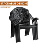 Ensemble de salle à manger d'extérieur 5 ou 7 pièces en aluminium moulé avec table ronde de 120 cm et coussins d'assise de couleur aléatoire