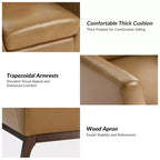 Fauteuil en cuir véritable Numitor Mid-Century Mordern | HULALA HOME
