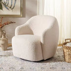 Fauteuil pivotant Theoden - ACH4524A - Blanc cassé - Safavieh