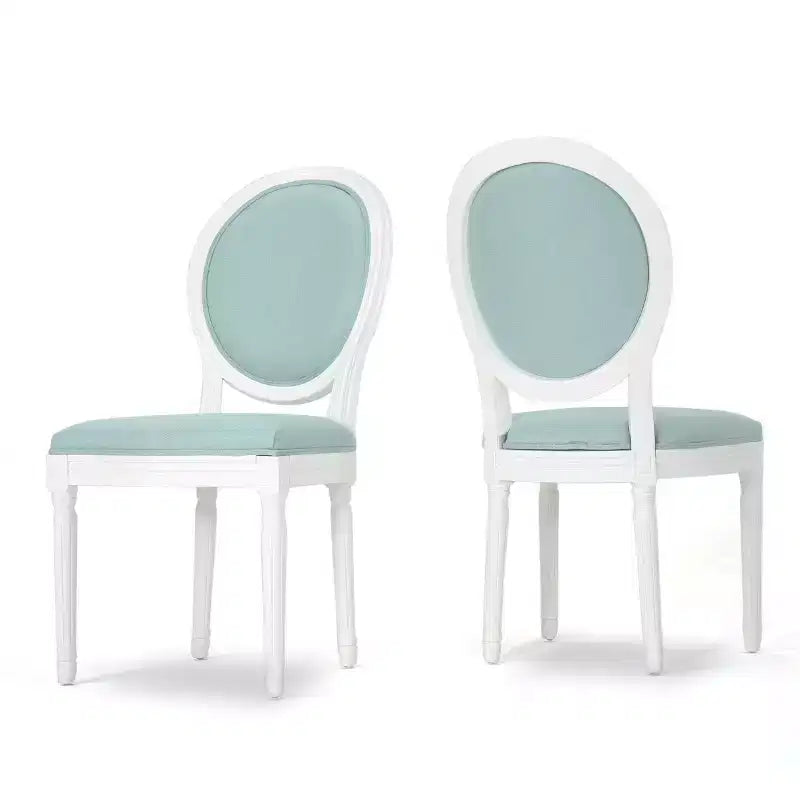 GDFStudio Newman French Country Upholstered Dining Chairs (Set of 2)