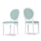 GDFStudio Newman French Country Upholstered Dining Chairs (Set of 2)