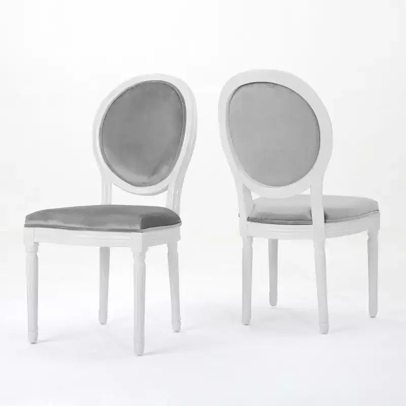 Chaises de salle à manger capitonnées GDFStudio Newman de style campagnard (lot de 2)