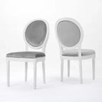 Chaises de salle à manger capitonnées GDFStudio Newman de style campagnard (lot de 2)
