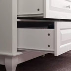 Commode Famapy à 9 Tiroirs Style Classique Poignées Boutons en Métal 5 Pieds de Support