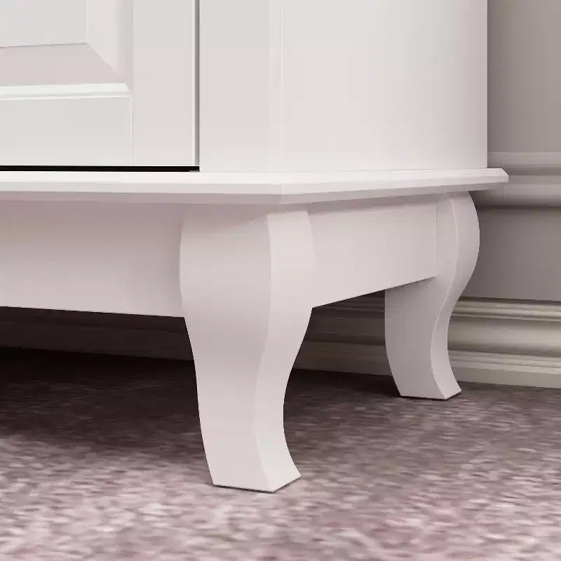Commode Famapy à 9 Tiroirs Style Classique Poignées Boutons en Métal 5 Pieds de Support