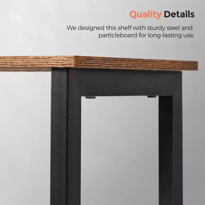 Étagère, étagère cube, console, meuble TV avec 6 cubes de rangement, 33 x 120 x 80 cm, design industriel, marron rustique