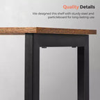 Étagère, étagère cube, console, meuble TV avec 6 cubes de rangement, 33 x 120 x 80 cm, design industriel, marron rustique