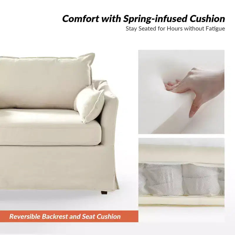 Fauteuil Nat déhoussable avec pouf | HULALA HOME