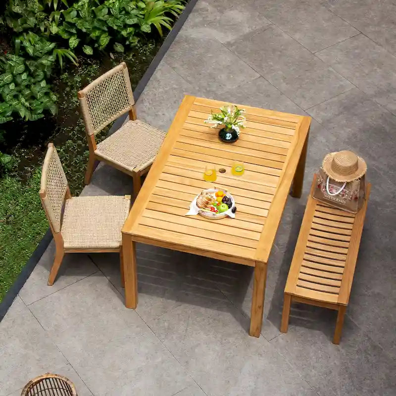 Ensemble repas d'extérieur 4 pièces en teck Paxton de Cambridge Casual