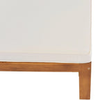 Ensemble de canapé d'angle en bois 5 pièces avec finition naturelle et tissus à fermeture éclair améliorés - Panneaux verrouillables pour plus de sécurité