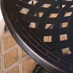 Table de bar ronde 35 en fonte d'aluminium