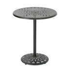 Table de bar ronde 35 en fonte d'aluminium
