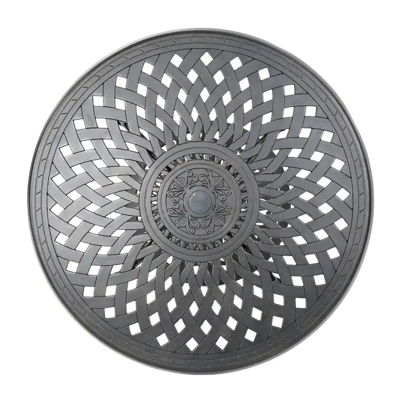 Table de bar ronde 35 en fonte d'aluminium