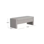 Banc de rangement moderne Copenhagen HomePop