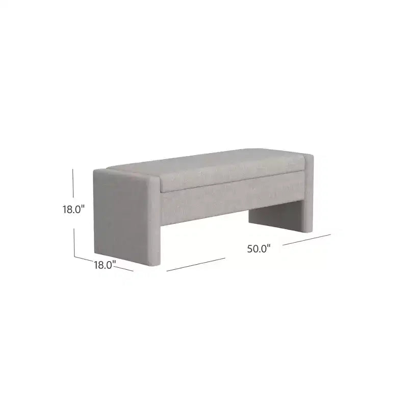 Banc de rangement moderne Copenhagen HomePop