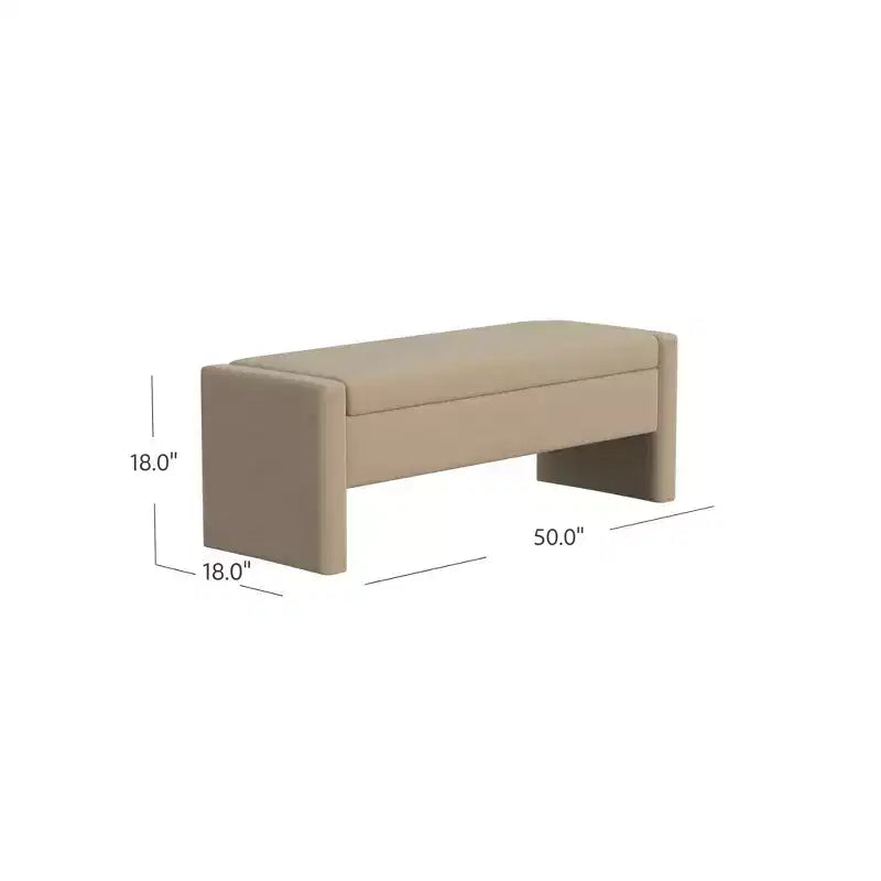 Banc de rangement moderne Copenhagen HomePop
