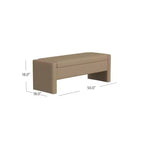 Banc de rangement moderne Copenhagen HomePop