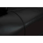 Fauteuil inclinable électrique en cuir véritable noir Zéro gravité Double motorisation Têtière réglable Repose-pieds extensible