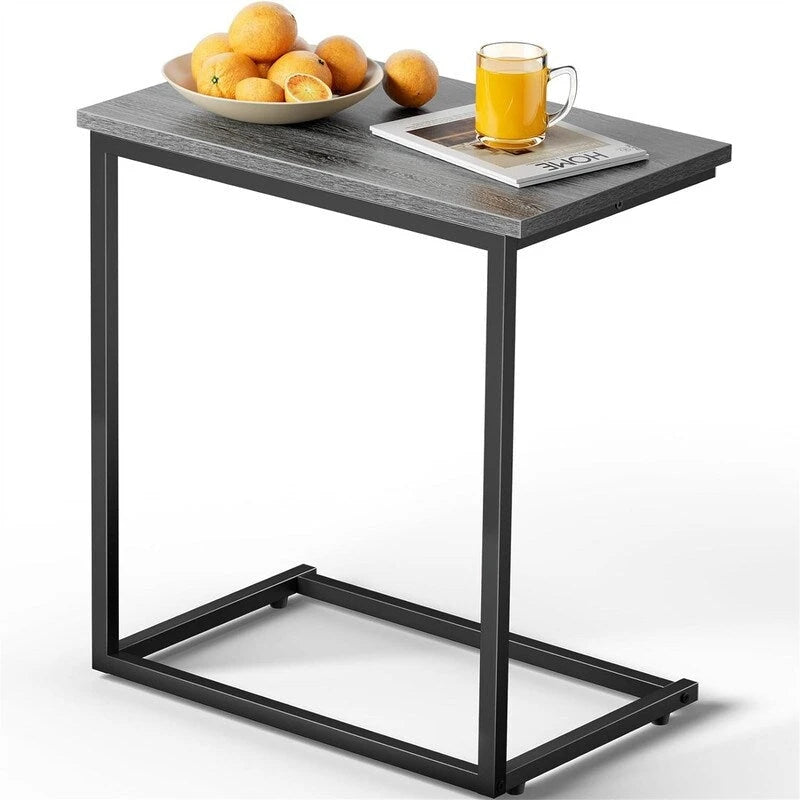 Table d'appoint en C de 68,6 cm de haut - 30 cm (P) x 50 cm (L) x 68,6 cm (H)