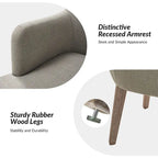 Ensemble de 2 chaises de salle à manger en bois massif rembourrées de style rustique