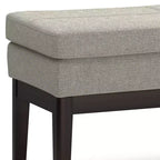 Banc ottoman rectangulaire WyndenHall 45 Bragg Mid-Century