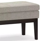 Banc ottoman rectangulaire WyndenHall 45 Bragg Mid-Century