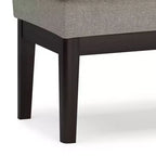 Banc ottoman rectangulaire WyndenHall 45 Bragg Mid-Century