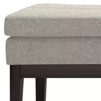 Banc ottoman rectangulaire WyndenHall 45 Bragg Mid-Century