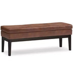 Banc ottoman rectangulaire WyndenHall 45 Bragg Mid-Century